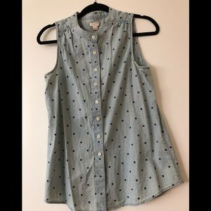 J CREW | CHAMBRAY TOP